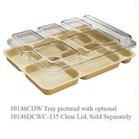 Cambro 10146DCWC135 Tray Lid Fits 6 Compartment Camwear Tray Clear Priced Each You Must Purchase in Quantities of 24