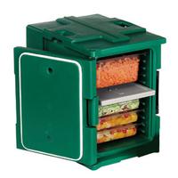 Cambro UPC400192 Pancarrier Insulated Holds 2 8 deep food pans GRANITE GREEN Camcarrier Ultra Pancarrier Series