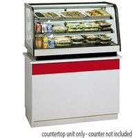 Federal Industries CRR4828 Curved Glass Refrigerated Countertop Food Display Case 48 Long Rear Mount Signature Series
