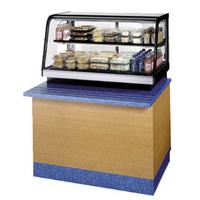 Federal Industries CRB4828SS Curved Glass Refrigerated Countertop Food Display Case 48 Long Bottom Mount Signature Series