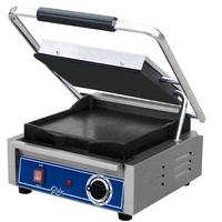 Globe GSG10 Panini Sandwich Grill Electric Two Sided Grill 10 x 10 Smooth Plates Thermostatic Control