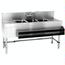 Eagle Group B43L24 Underbar Sink Three Compartment Left Drainboard 48 Long x 24 Front to Back SpecBar2000 Series