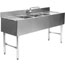 Eagle Group B53L24 Underbar Sink 3 Compartments Left Drainboard With Faucet 60 Long x 24 Front to Back SpecBar2000 Series