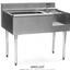 Eagle Group BM6222R7 Underbar Cocktail Workboard 62 Wide x 24 Front to Back 24 Drainboard Left 24 Ice Bin Center 63 Lbs Capacity with 7Cir Coldplate Center 14 Blender Recess Right 2200 Series