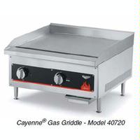 Vollrath 40718 Griddle Countertop Gas 12 Wide 28000 BTU 1 Control 34 Thick Plate Manual Control Cayenne Series