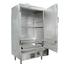 Town SM36LSSN BarbecueSmoker Natural Gas 36 Wide 125 550 Deg Thermostat Stainless Steel Front and Sides 6 Stainless Steel Skewers Water Pan MasterRange Smokehouse Series 75000 BTU