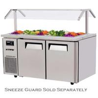 Turbo Air JBT60N Refrigerated Counter Cold Food Buffet Salad Bar 12 13 Size Food Pans 59 Length Casters Sneeze Guard Sold Separately