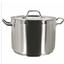 Thunder Group SLSPS016 Induction Stock Pot with Lid 16 Quart Priced Each Sold in Cases of 4