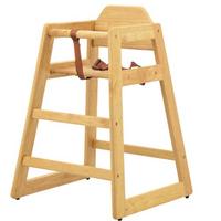 Omcan 80610 Infant High Chair Safety Harness Stackable Natural Priced Each Sold in Pallets of 10 