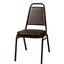 Oak Street SL2082ESP Stacking Chair Espresso Vinyl Back and Seat 34 Brown Frame Tubing Priced Each Sold in Pallets of 10