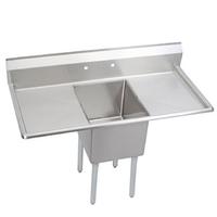 John Boos E1S8162012T18X Sink 1 Compartment 16 Wide x 20 Front to Back x 12 Deep Bowl 10 Backsplash 18 Drainboard Left 18 Drainboard Right 18 Gauge NSF