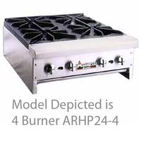 American Range ARHP242 Hotplate Countertop Gas 2 Burners 32000 BTU Each Manual Control 24 Wide
