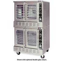 American Range MSD2 Gas Convection Oven Full Size Double Deck Solid Doors 75000 BTU Per Deck
